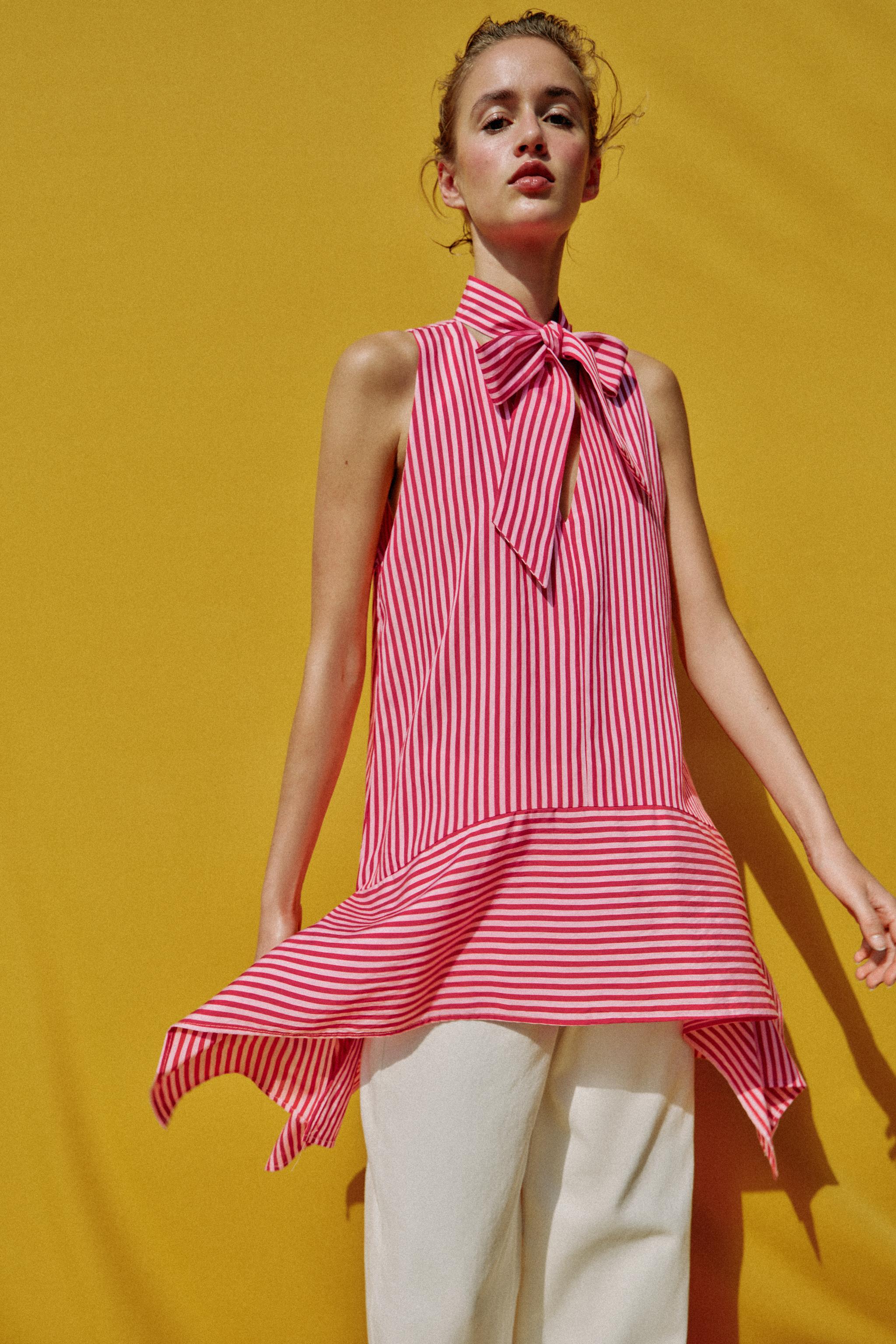 ASYMMETRIC STRIPED TOP
